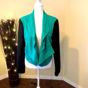 Green/teal business flair jacket